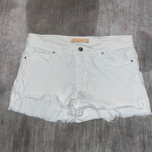 White Joes Jean Shorts